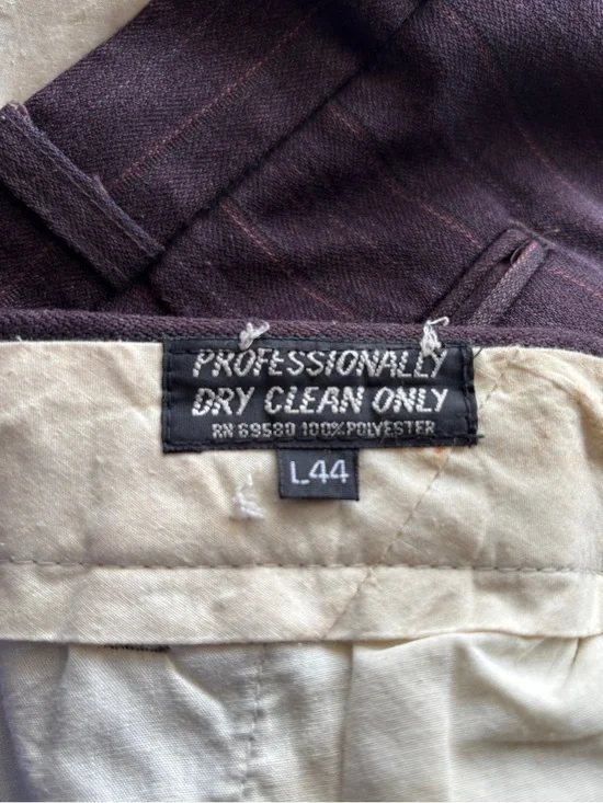 Vintage Dino Divinci Men's Suit Sz 44L Double Breasted One Blazer Classic Preppy - Picture 11 of 14